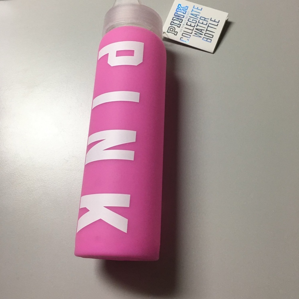 Pink Glass Water Bottle